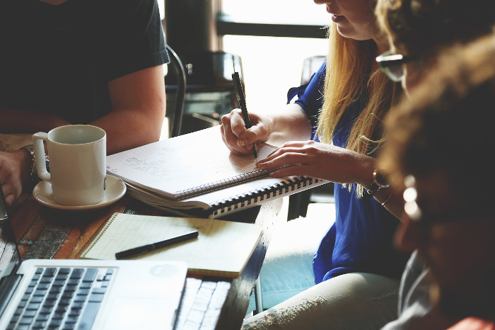 people in a meeting