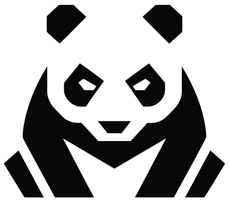 panda logo vector silhouette 