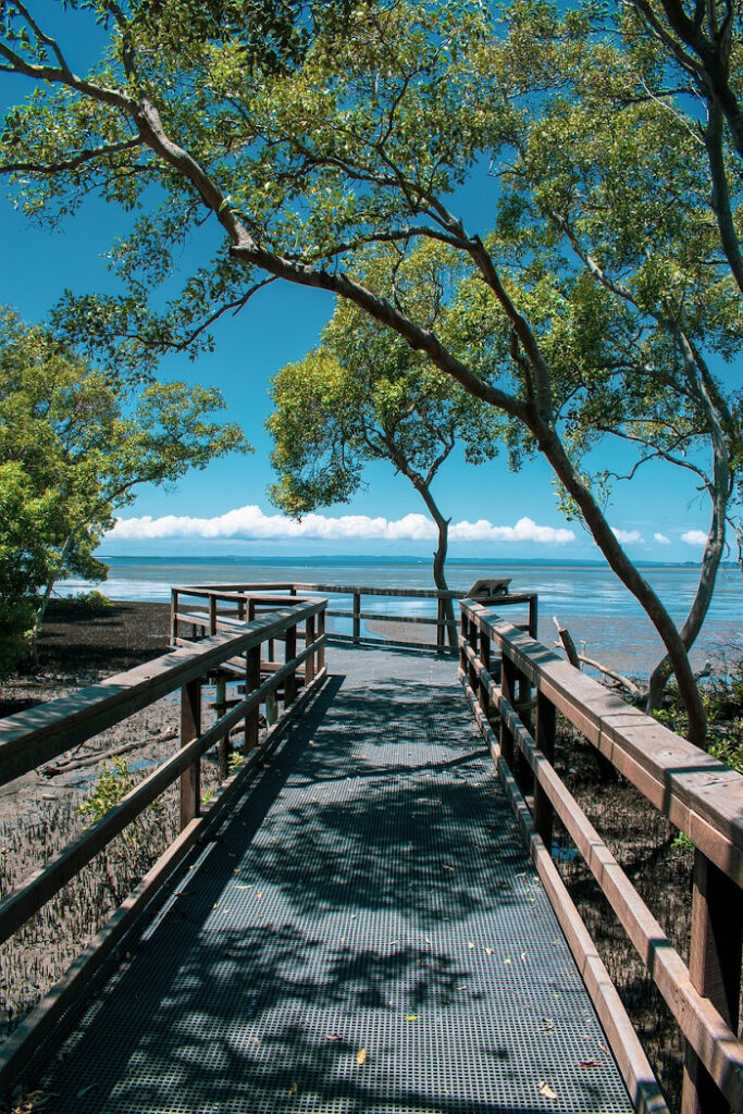boardwalk at Wynnum beach found on pixabay